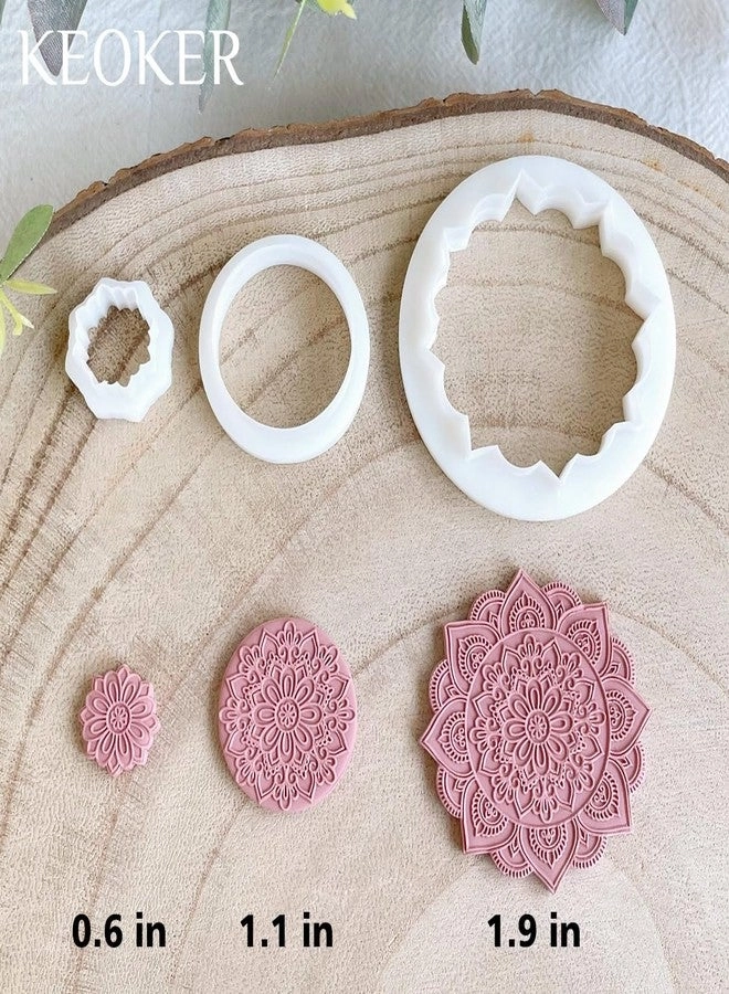 Mandala Clay Cutters and Texture Mats - Polymer 3 piece(s)