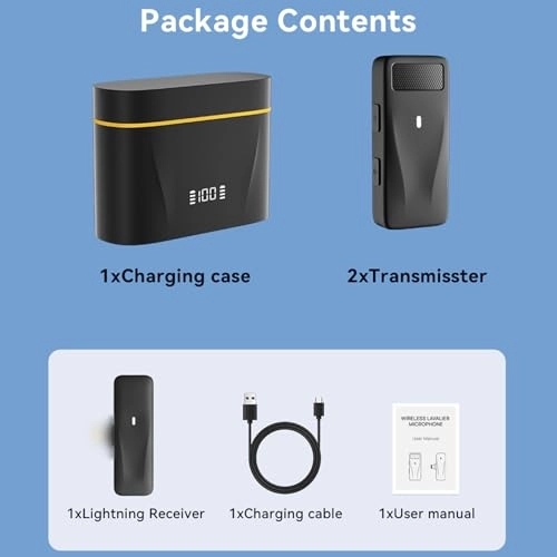 Weless Microphone System - 2 Microphones 2.4G