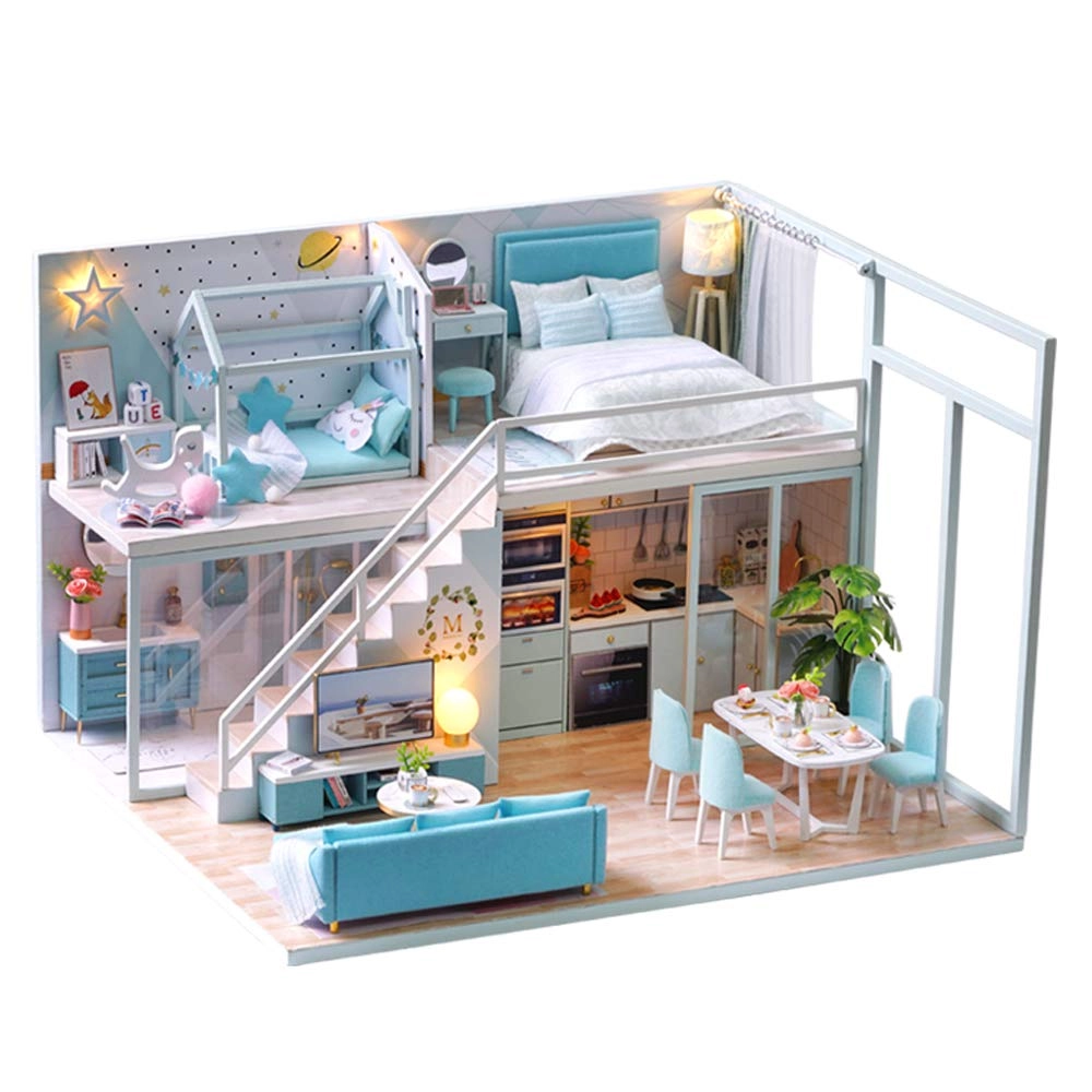 DIY Miniature Dollhouse Kit - Warm Moment 1:24