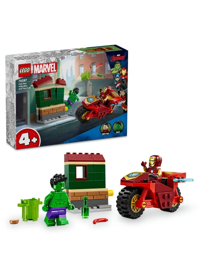 LEGO Marvel Iron Man with Bike and The Hulk (76287)