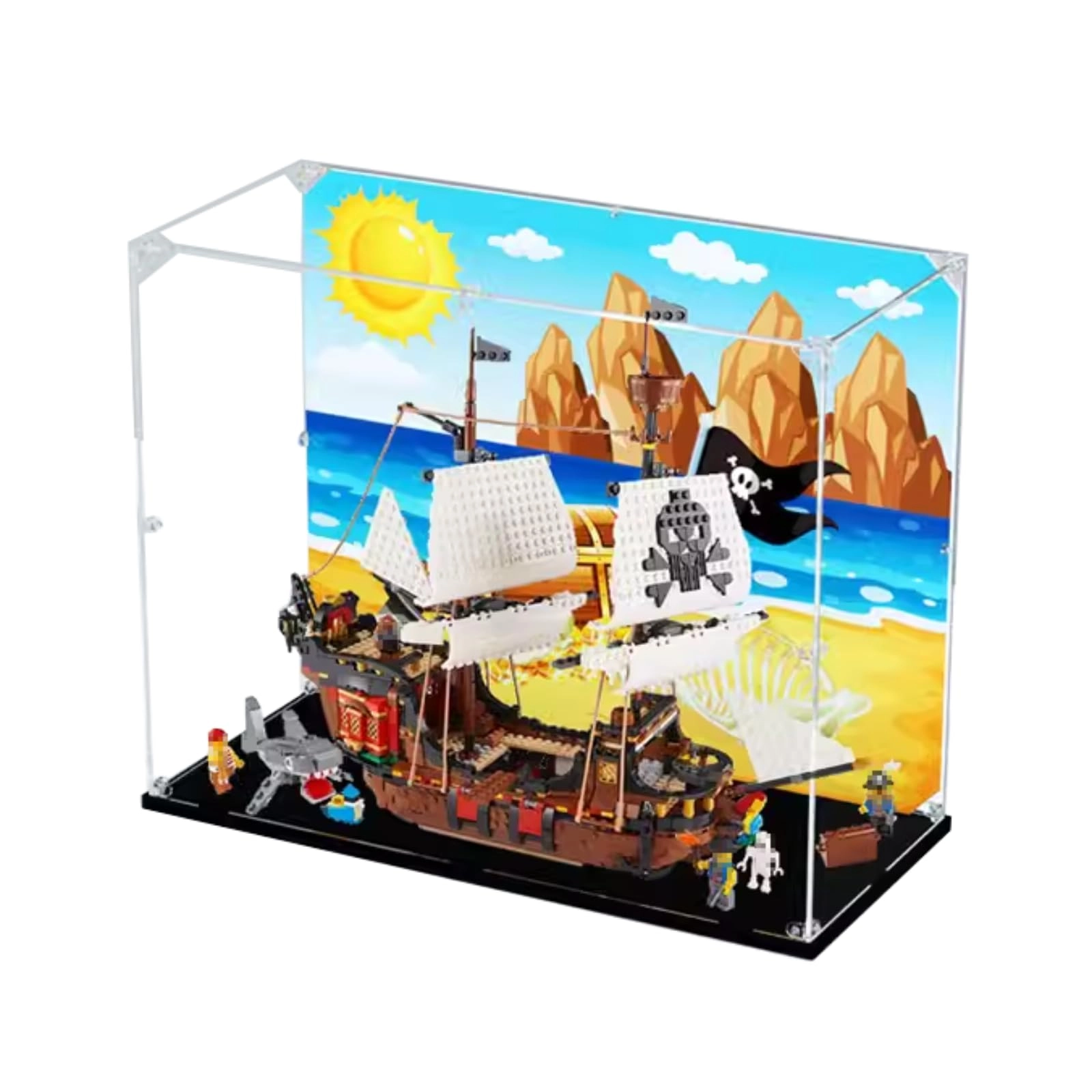 Figures Display Box for LEGO 31109 - 50x25x40cm Acrylic Dustproof Transparent