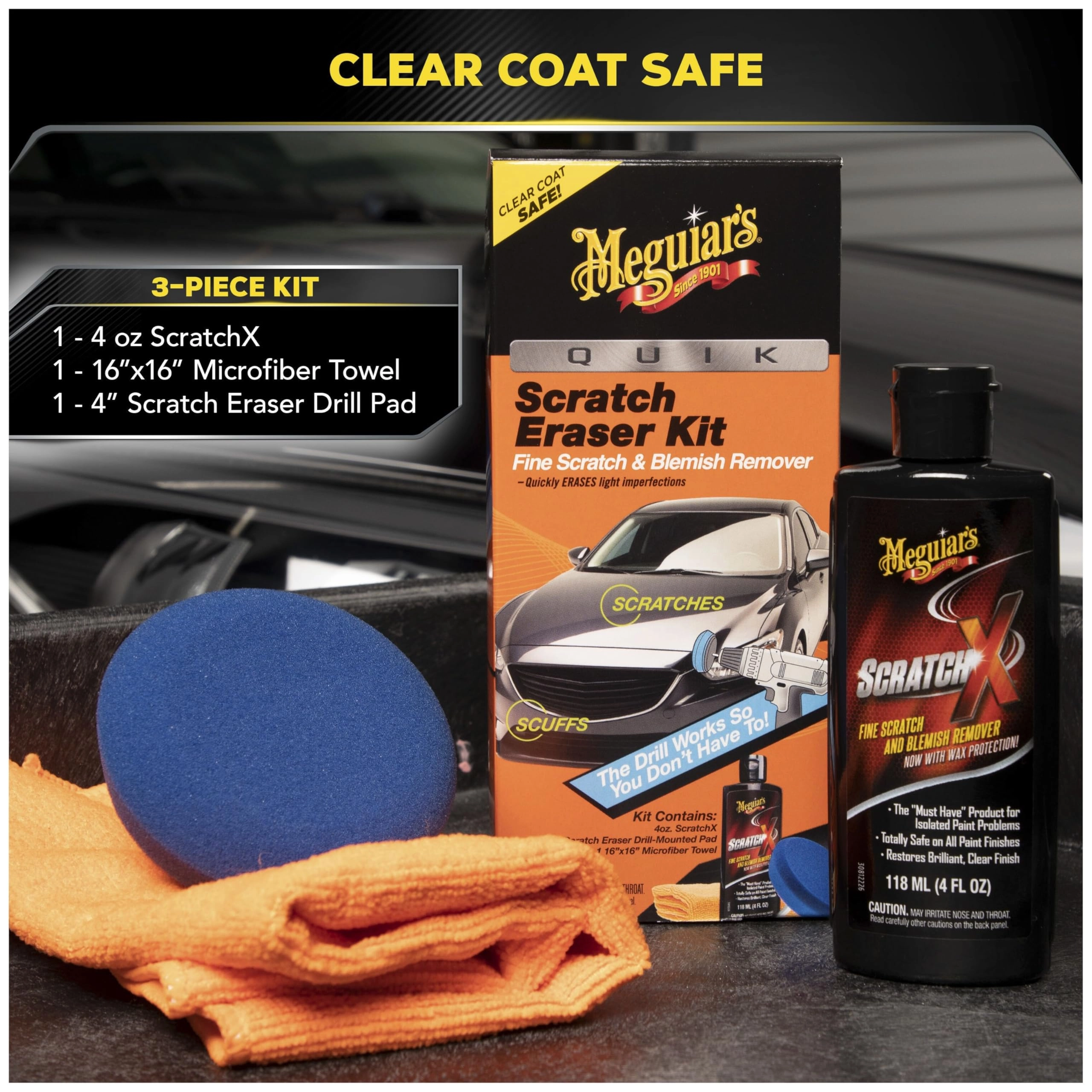 Quik Scratch Eraser Kit - 4" Scratch Eraser Pad