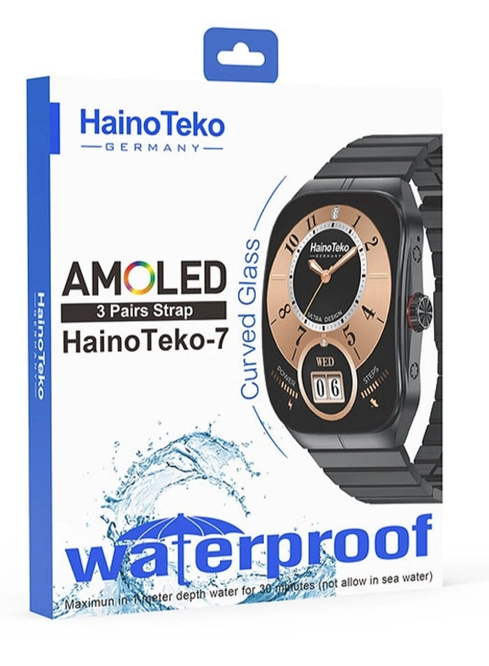 Curved AMOLED Smartwatch - AMOLED Waterproof