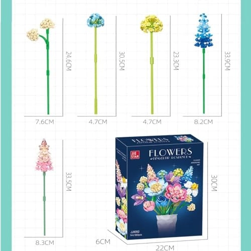 Flower Bouquet Building Kit - 880 piece(s)