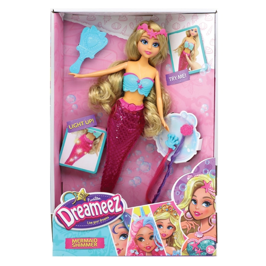 Dreameez Light Up Mermaid Fashion Doll - Ages 3+ Set