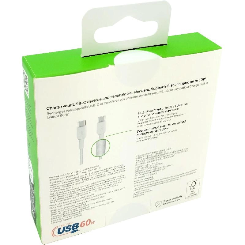 BoostCharge USB-C to USB-C 1m