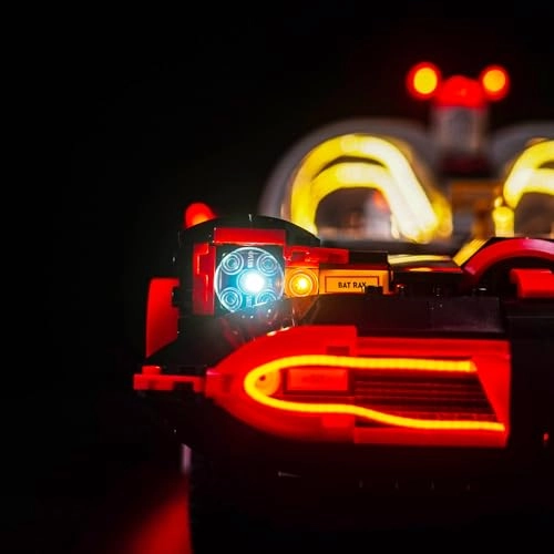 LED Light Set Compatible with Lego 76328 B'atman: The Classic TV Series Batmobile - USB & Battery 2 light sources