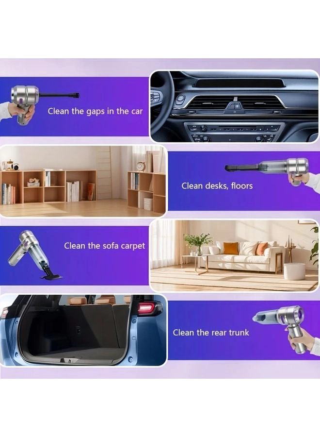 4-in-1 Wireless Handheld Vacuum Cleaner - 2000mAh