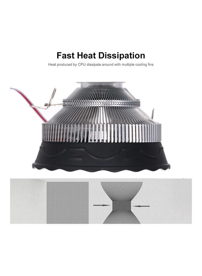 CPU radiator - 7020 fan pure copper tube