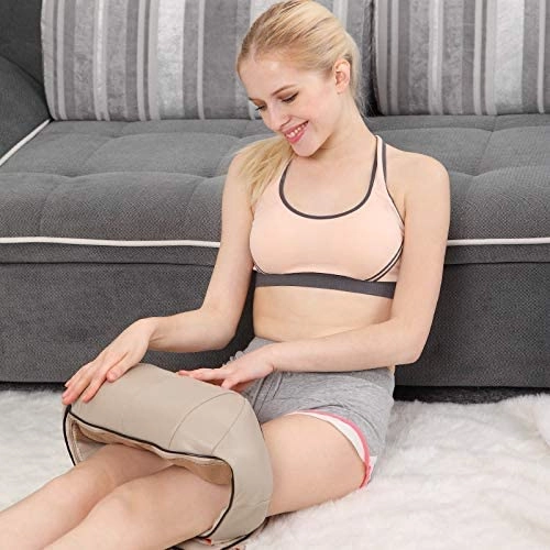 Electric Deep Tissue 3D Kneading Shiatsu Massager Pillow - With Heat