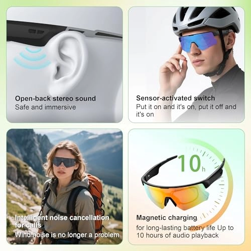 Polarized Sports Smart Sunglasses - TAC Polarized IP54 Bluetooth