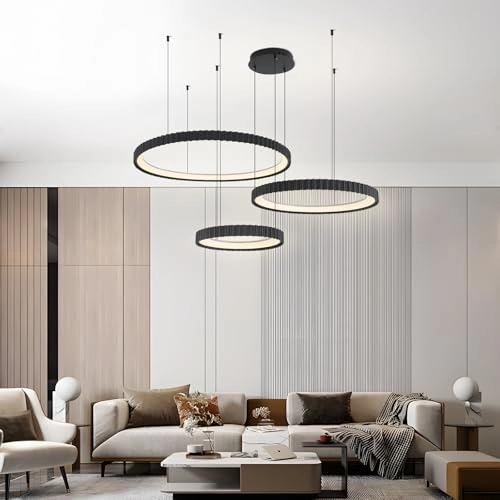 Modern LED Chandelier - 3000K-6000K Dimmable