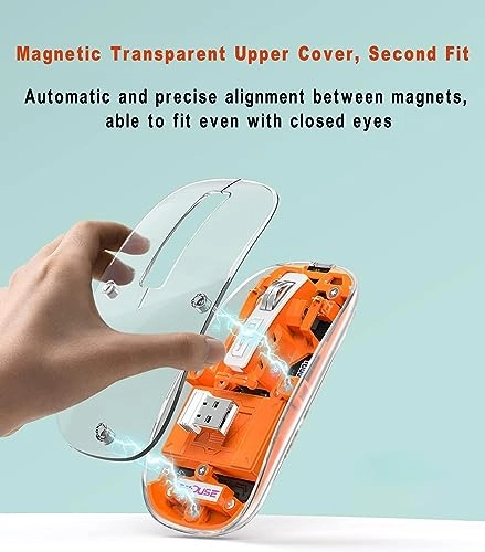 3 Mode Magnetic Ultra-Thin Mouse - Bluetooth USB