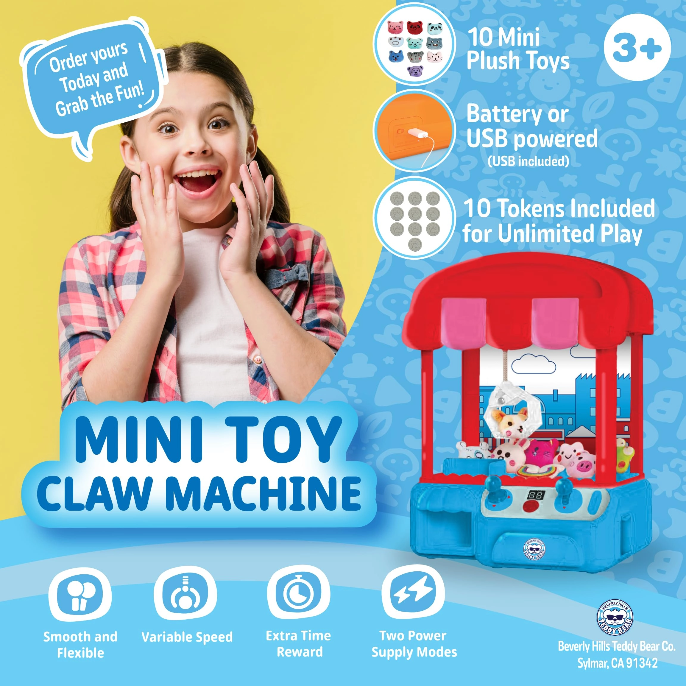 Mini Claw Machine - Arcade 3 years+