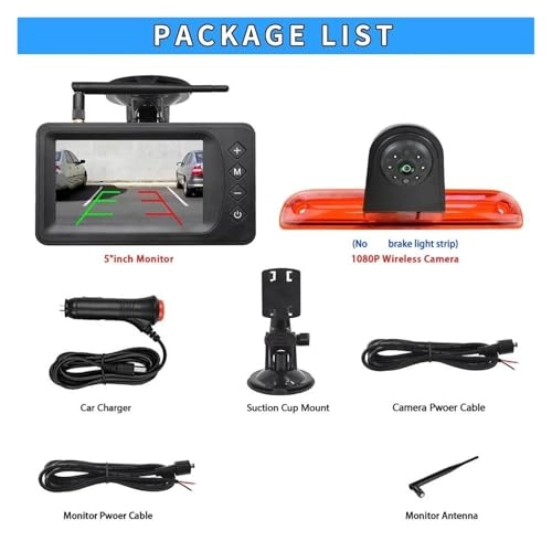 Backup Camera - Built in IR 2.4G Wireless 1080P