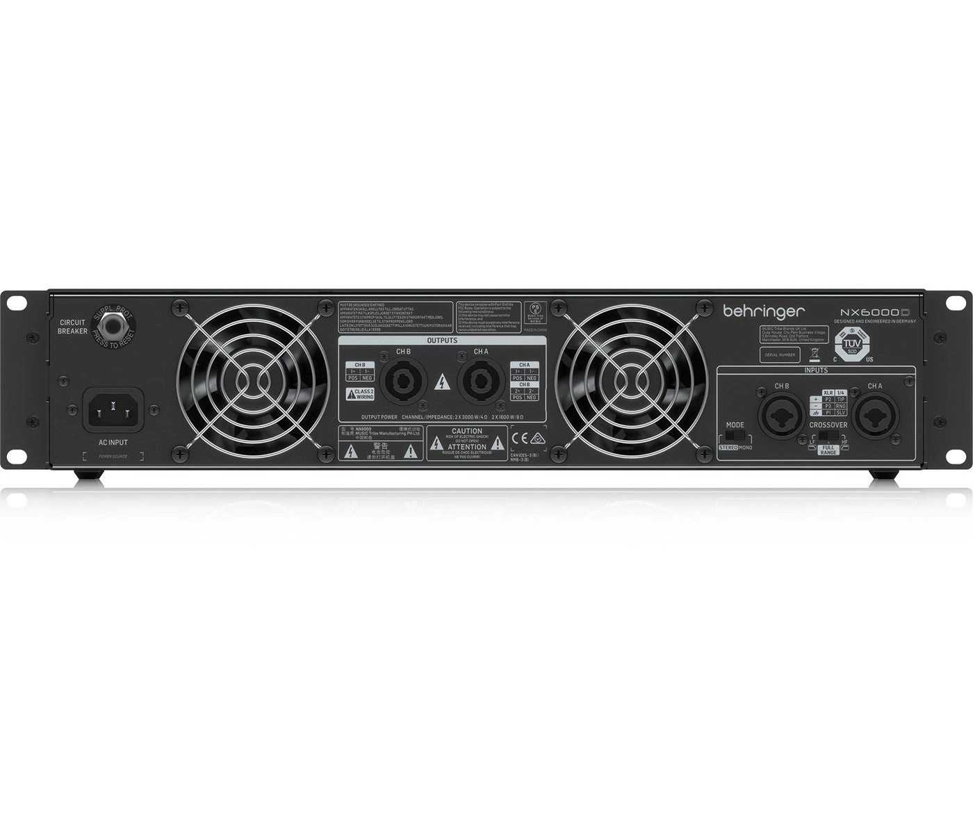 NX6000 - Class-D 2 channels 3000 Watt