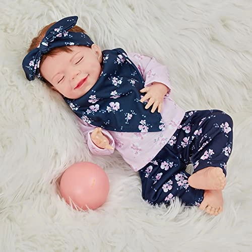 Rebirth Baby Doll - 19 Inch Vinyl Baby Girl Eyes Closed Ages 3+
