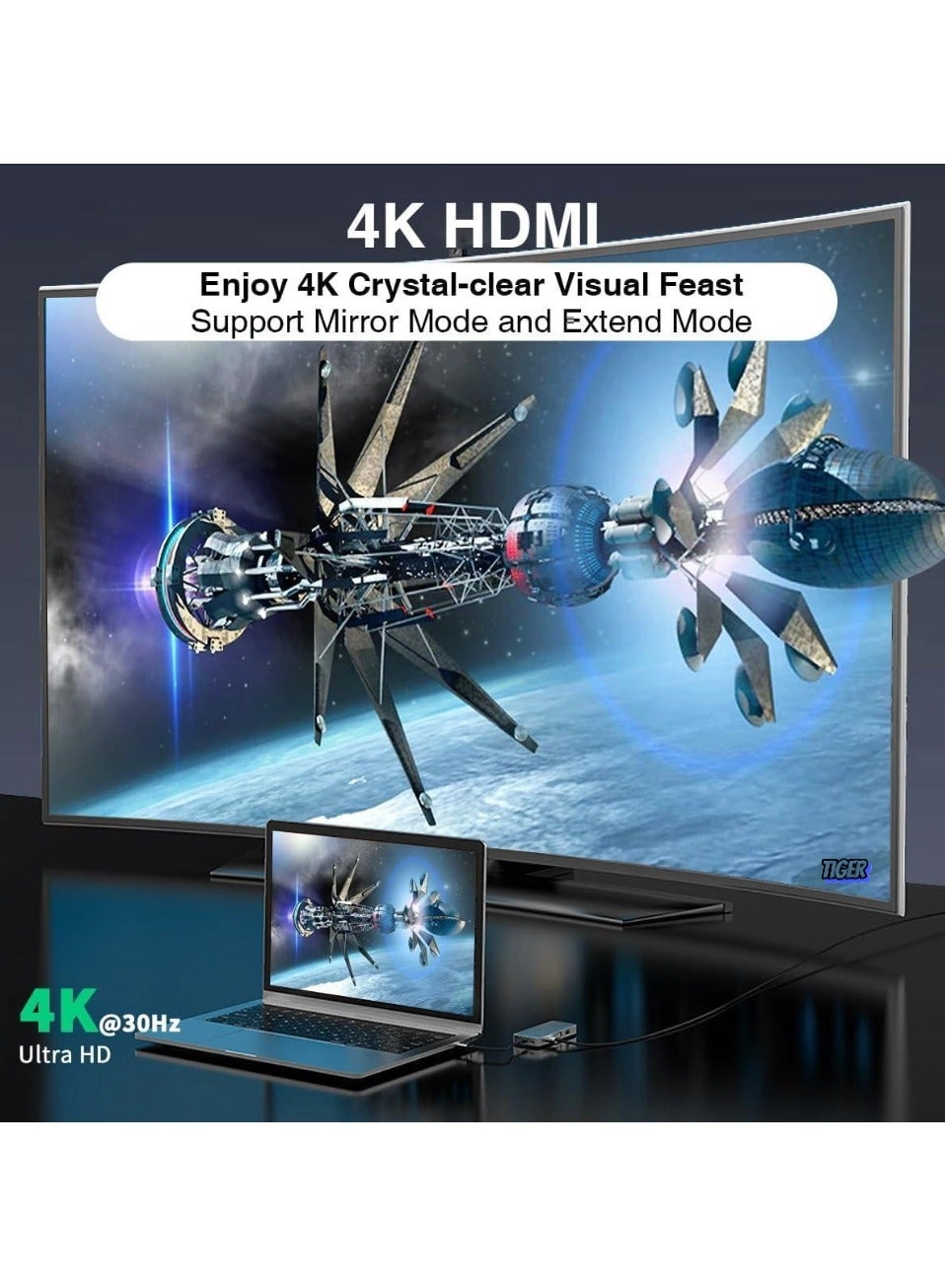 USB C Hub - 10-in-1 HDMI 4K 100W PD