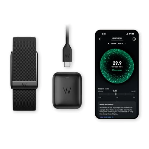 WHOO P Peak - 12-Month Membership + WHOO P 5.0 - 14+ Days Battery + SuperKnit band + Wireless PowerPack - Waterproof