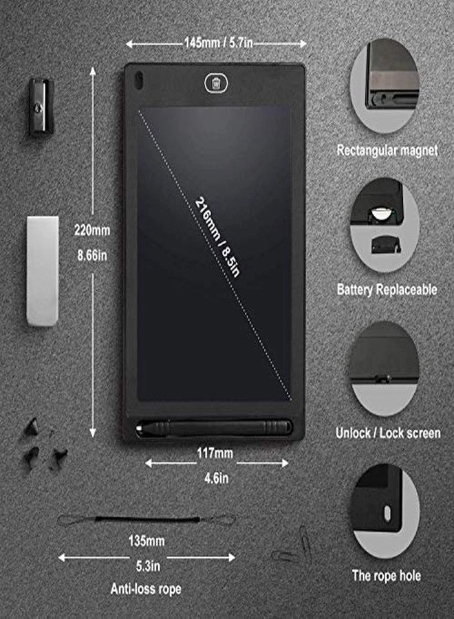 LCD Writing Drawing Board Tablet Pad - 8.5 inches