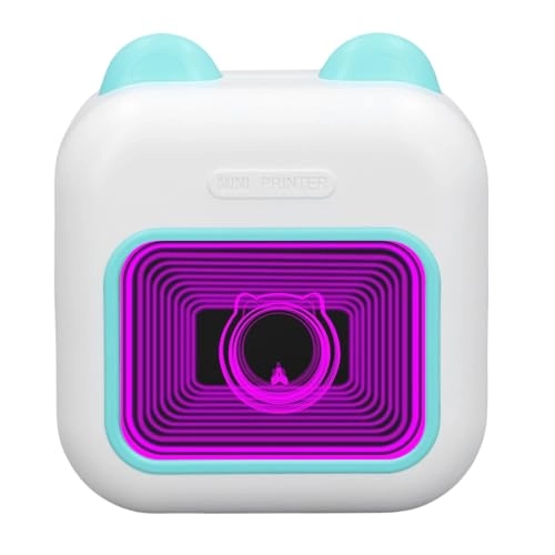 Miniature Photo Printer - 7 Color Breathing Light Thermal