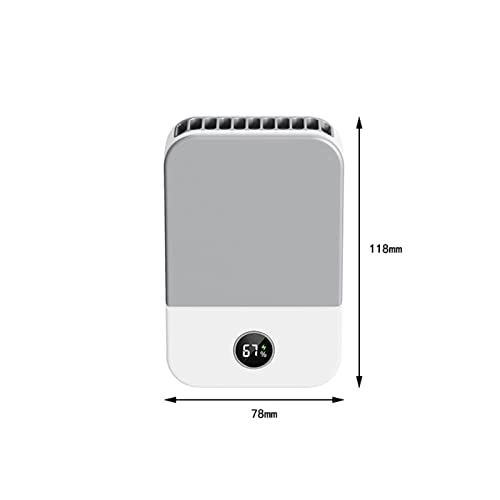 Hanging Neck Fan - Small Portable White 1-3 hours