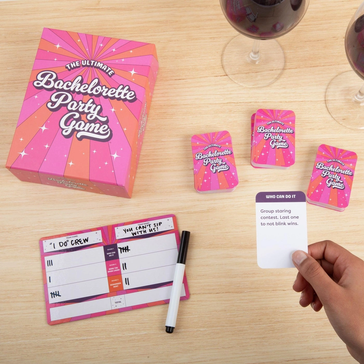 The Ultimate Bachelorette Party Game - 150 prompt cards Ages 17 Up