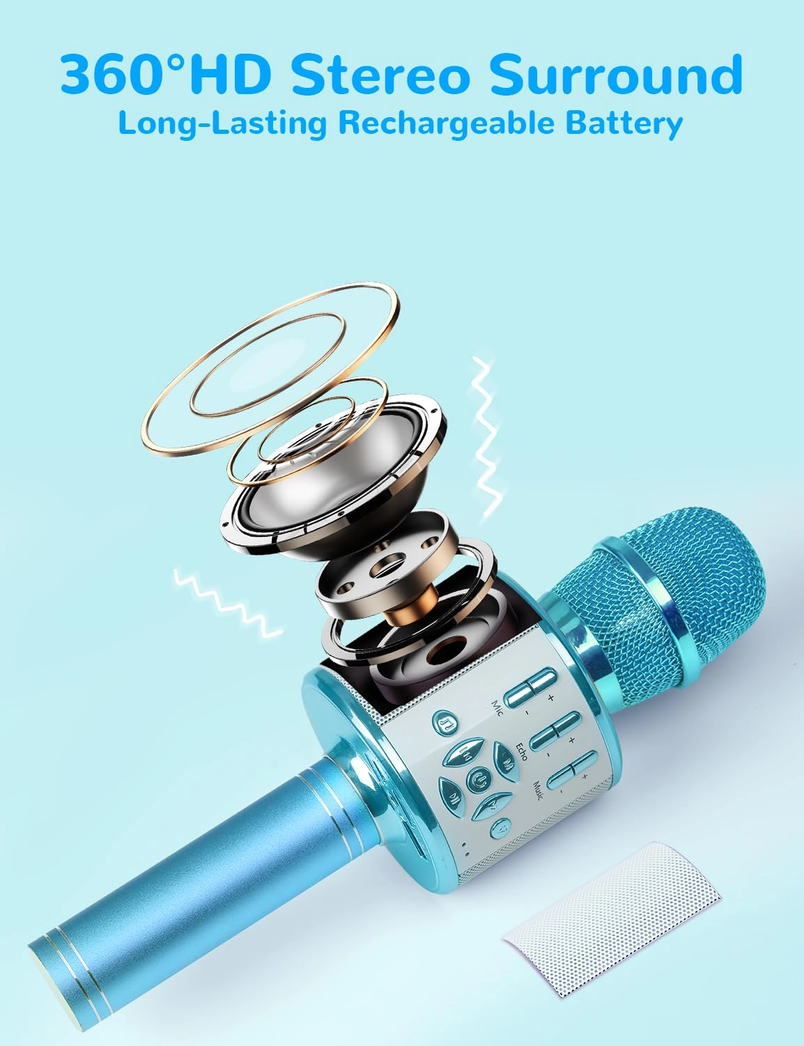 Karaoke Microphone - Handheld Bluetooth