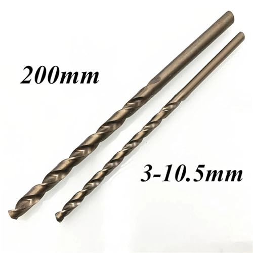 Long twist drill bits - 1 piece 2 mm to 10.5 mm