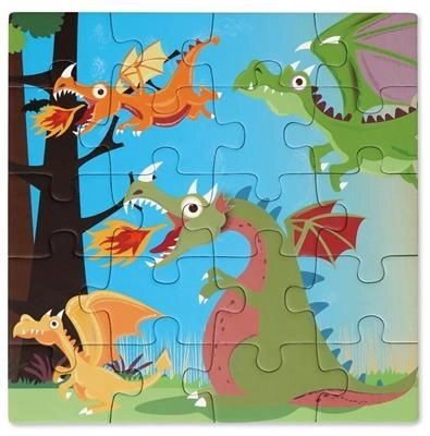 Magnetic Puzzle Book To Go Dragons - 3+ 20 pieces