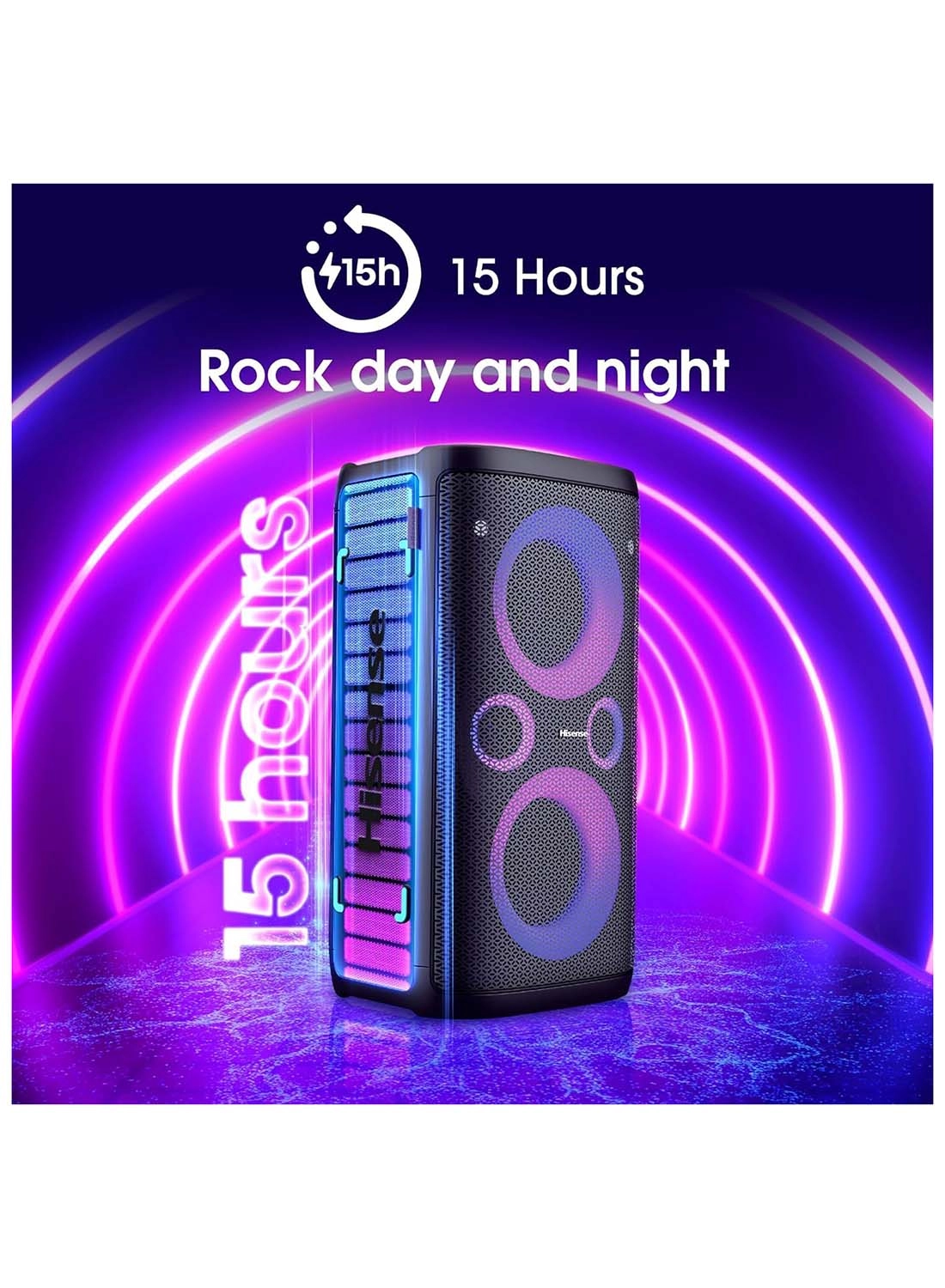 HP 100 - Ultimate Wireless Outdoor/Indoor Party Speaker With Subwoofer