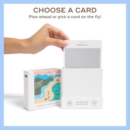 North Carolina Adventure Bucket List - 50 Scratch Off Cards