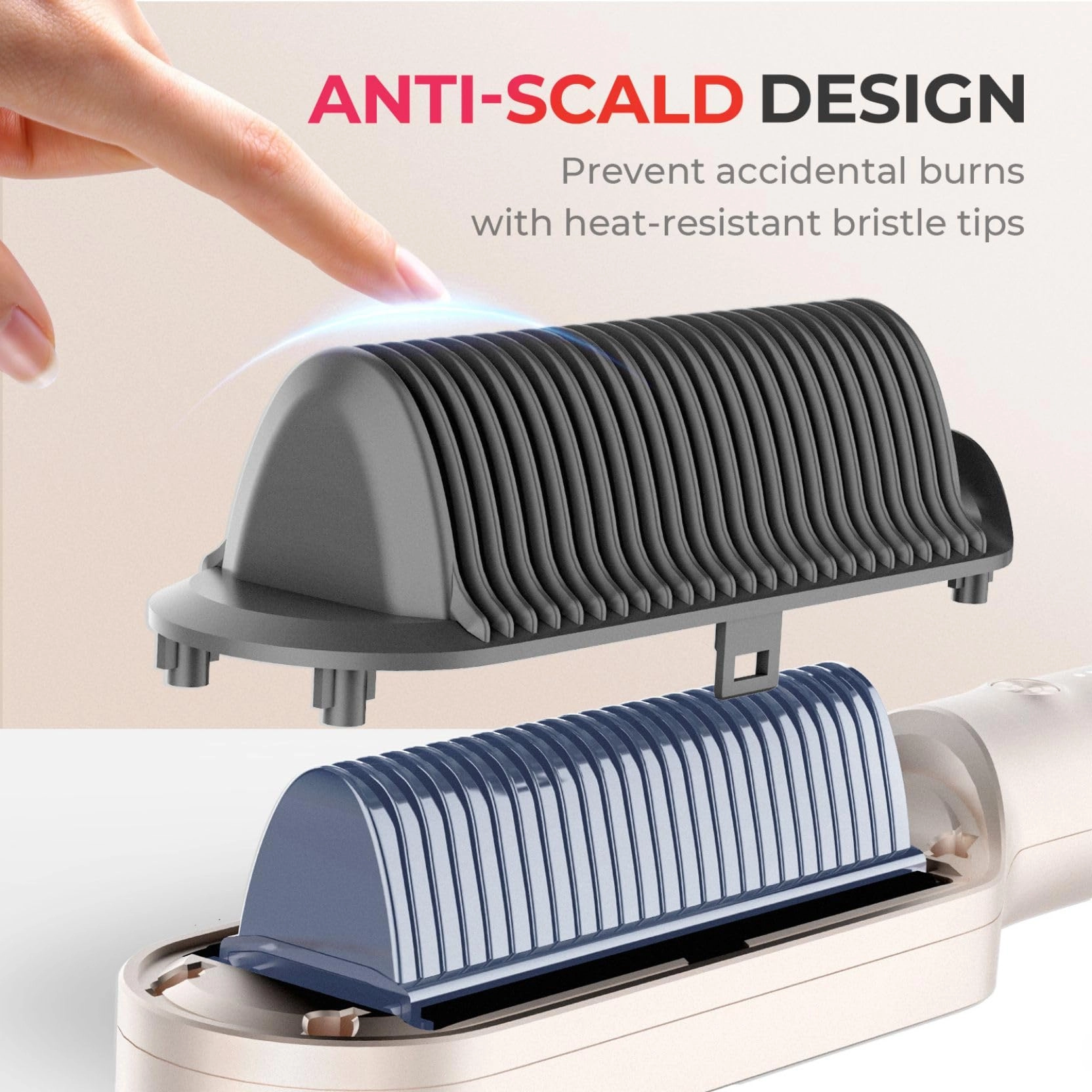 Ring Hair Straightener Brush