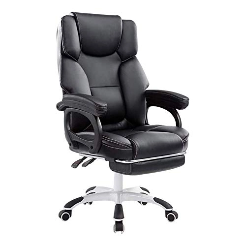 Desk Chair - PU Leather Brown High Back