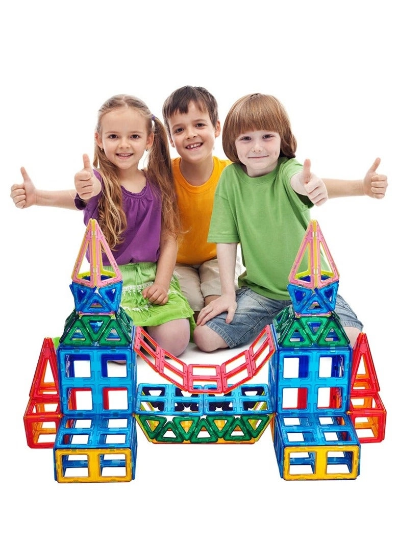 Magnetic Building Blocks - 46 pcs + Wheel