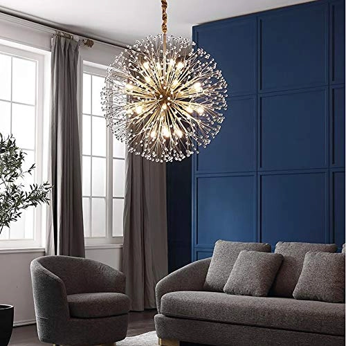 Dandelion Art Chandelier - Copper 24 Heads 77*77cm