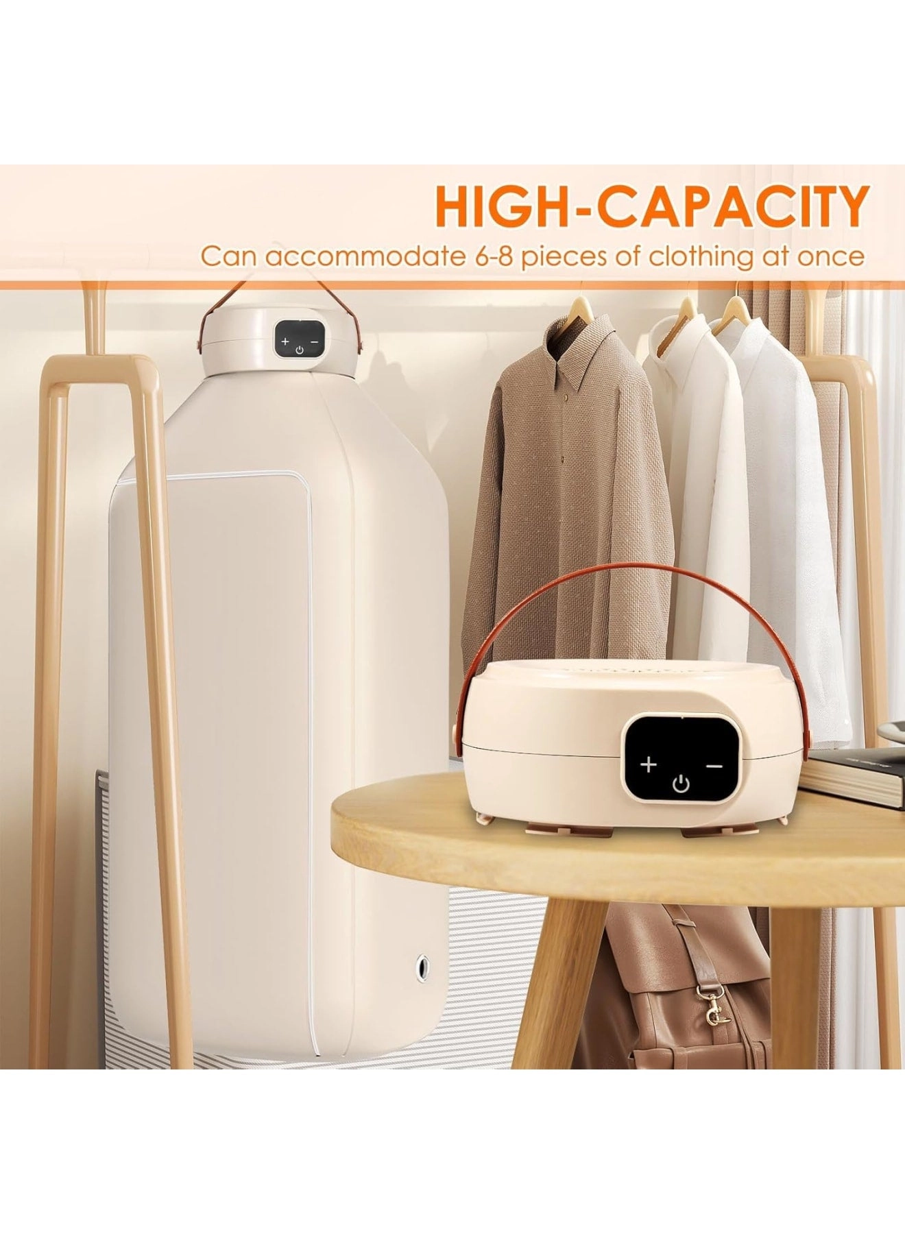 Portable Clothes Dryer - 6-Speed Intelligent Timer 43×20×107cm