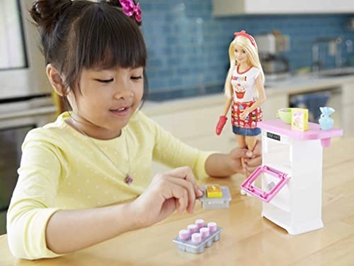 Cake Decorating Playset - Blonde Doll Baking Counter