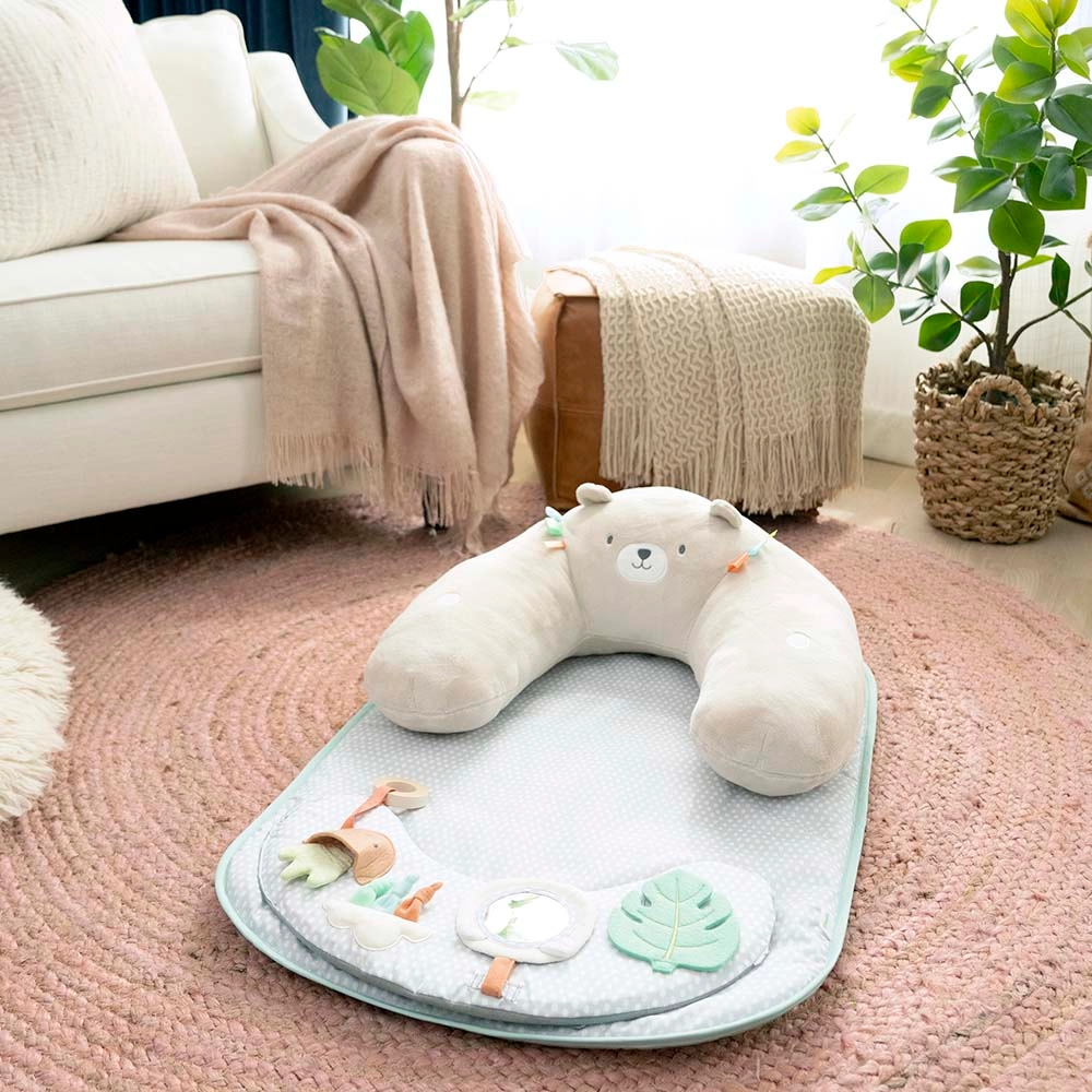 Cozy Prop Sit Up & Activity Mat - Nate the Bear Suitable for 0 month and above