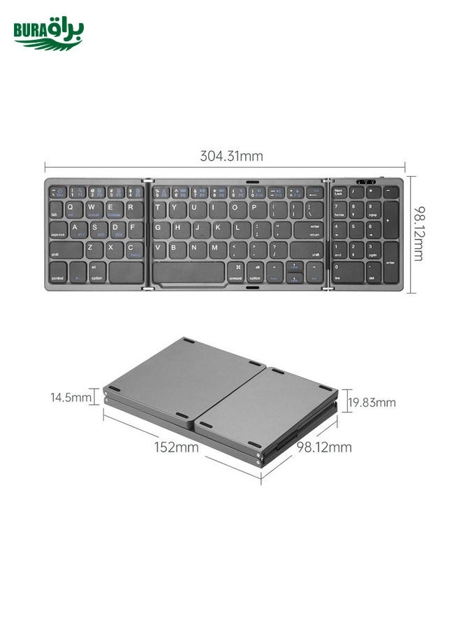 Leather Wireless Bluetooth Keyboard - EN Wireless