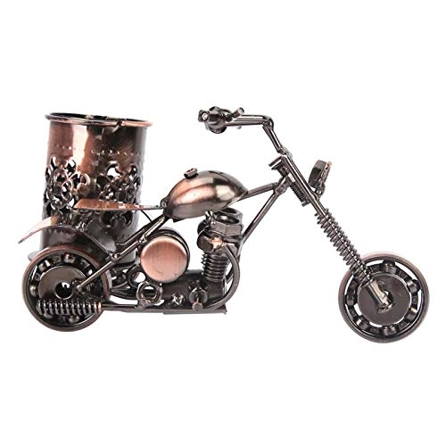 Motorcycle Model Pen Holder Stand - Bronze Iron