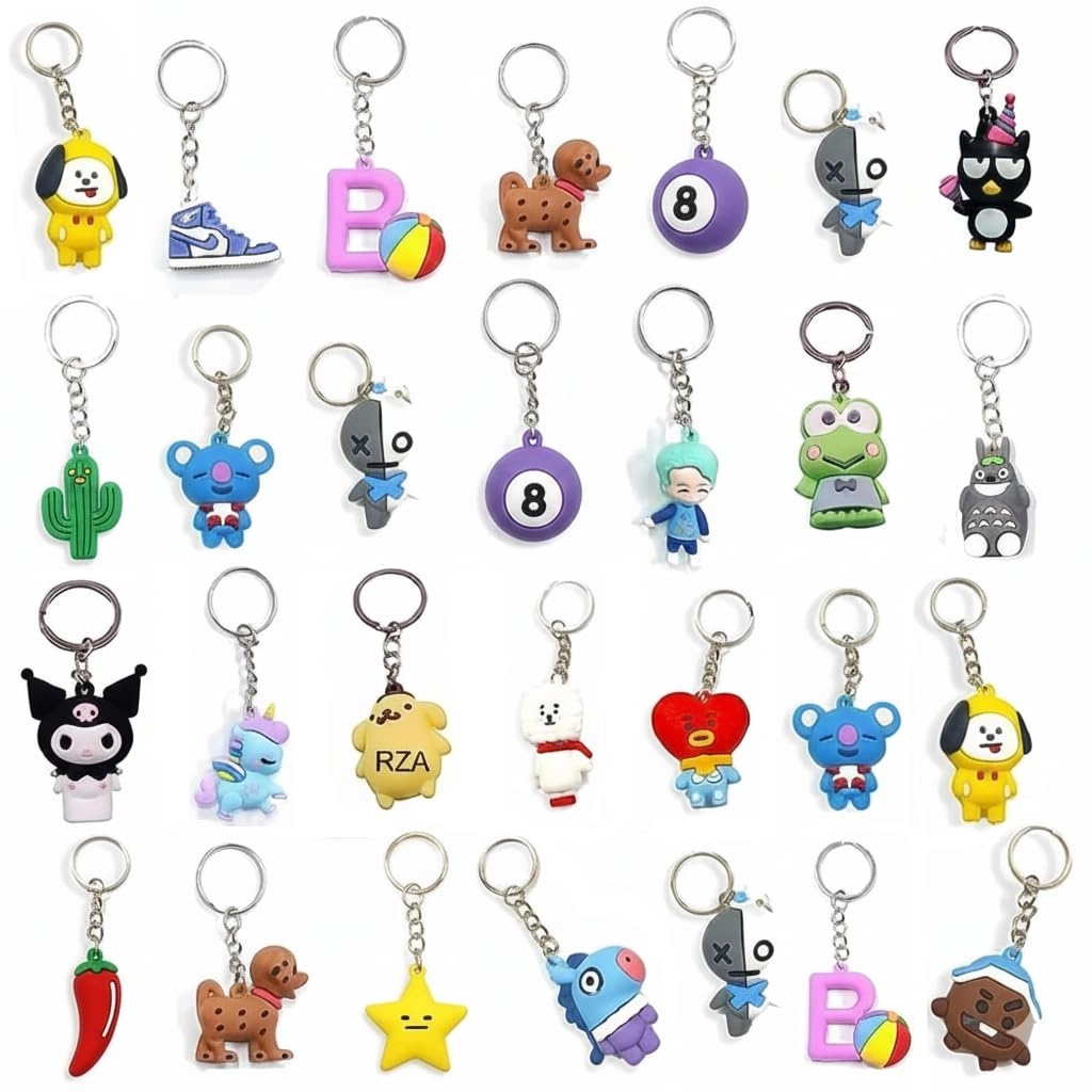 RZA GROUP Cartoon Keychains - 3D Anime Cute Character