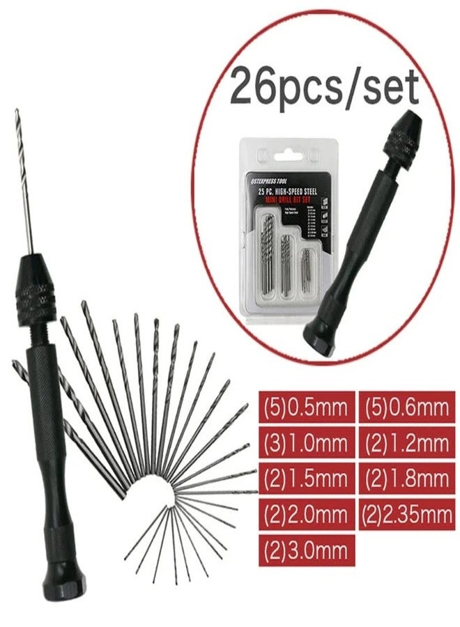 Hand Drill Bits Set - 26Pcs