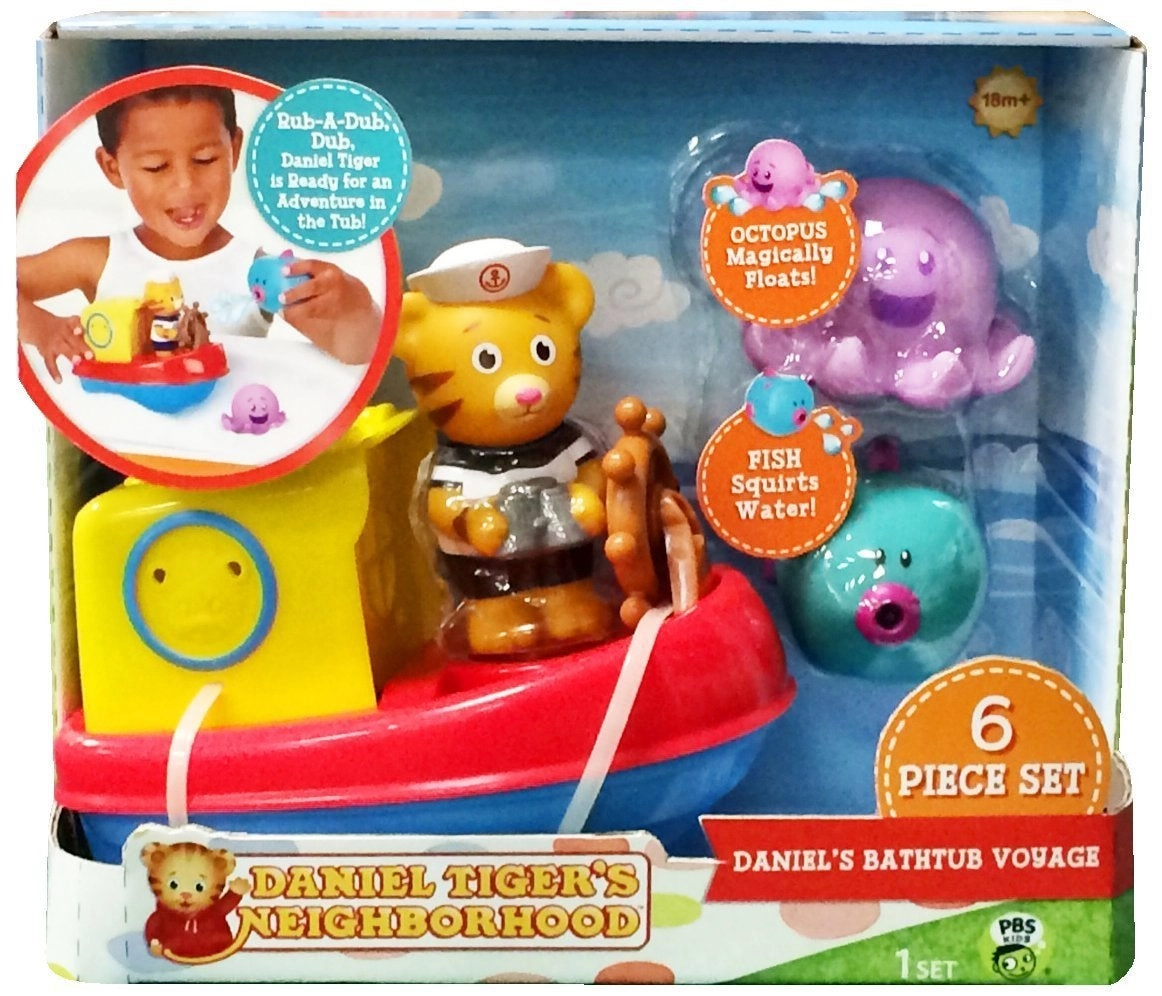 Daniel's Bathtub Voyage Adventure - 6 Piece Set Multicolor