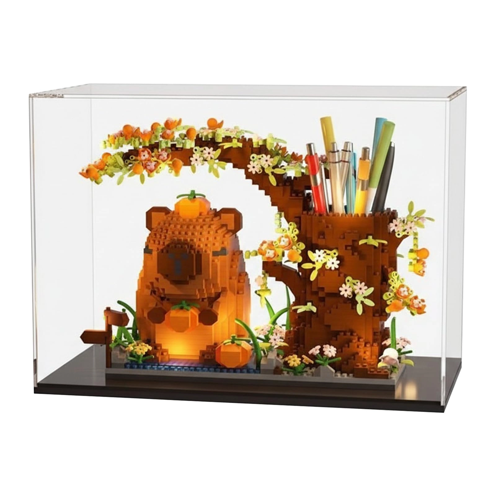 Capybara Pen Holder Building Block Set - 1880 pcs