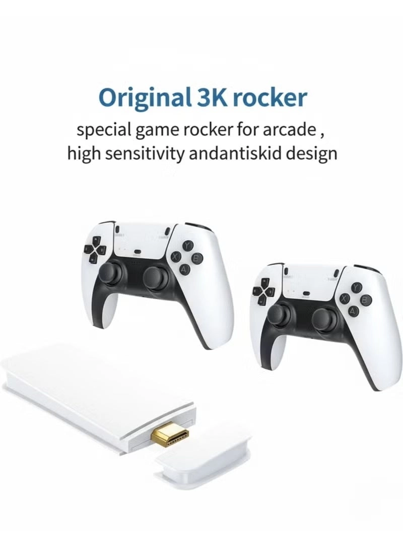 Game Stick Pro - 4K Dual 2.4G Wireless Controllers 10,000+ Games