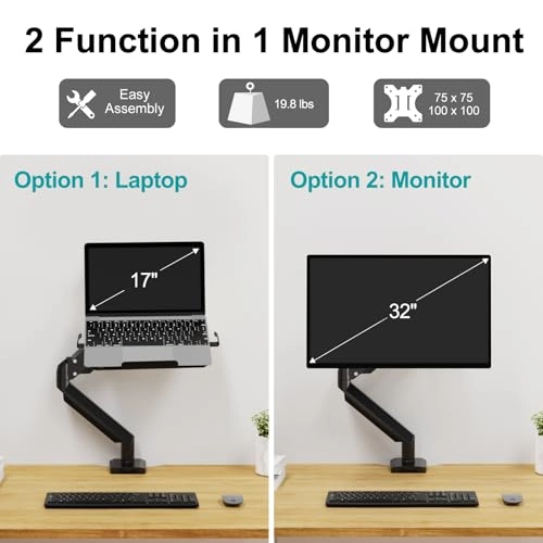 Laptop Arm Mount - 17" 13"- 32"