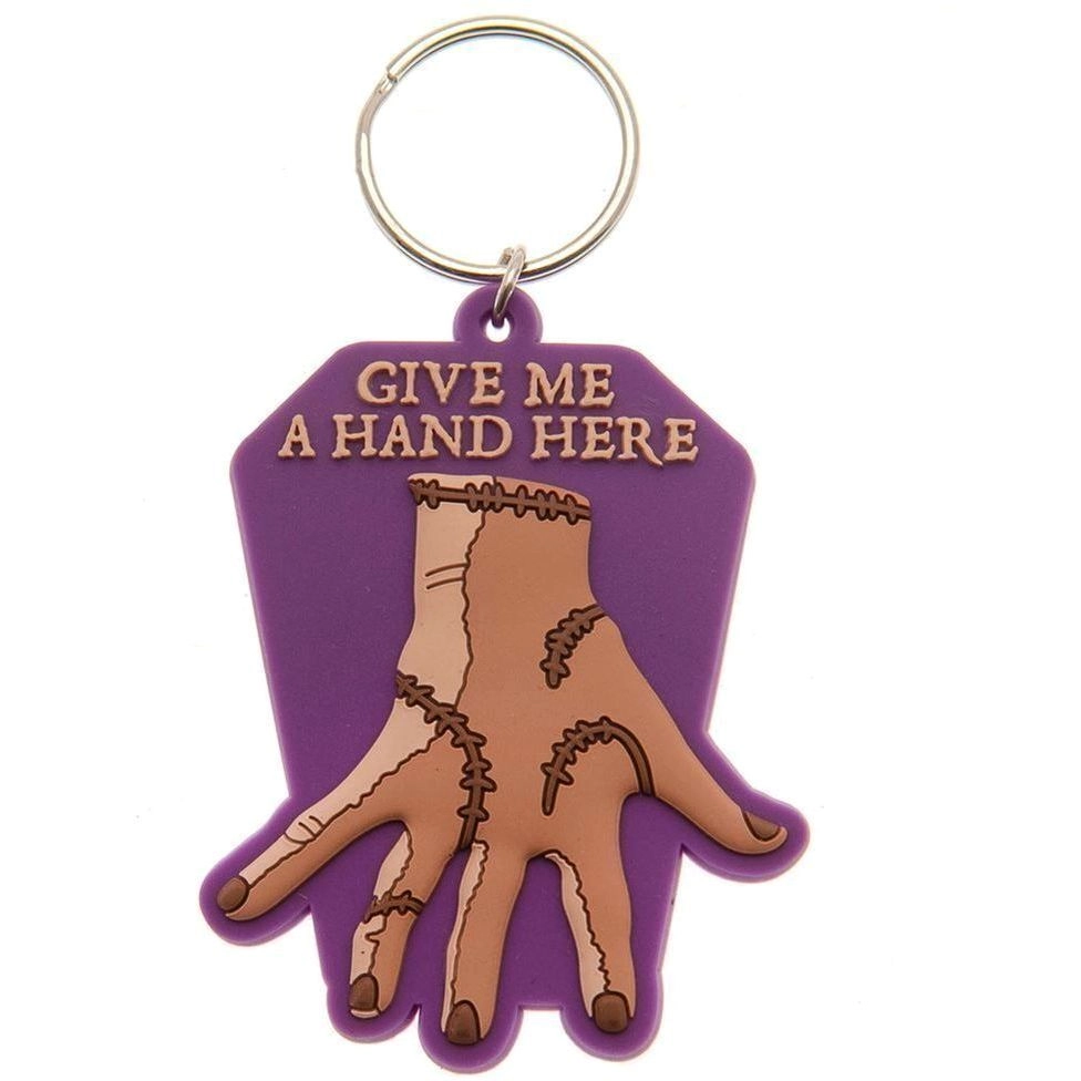 Pyramid International Wednesday Rubber Keychain - Give Me A Hand
