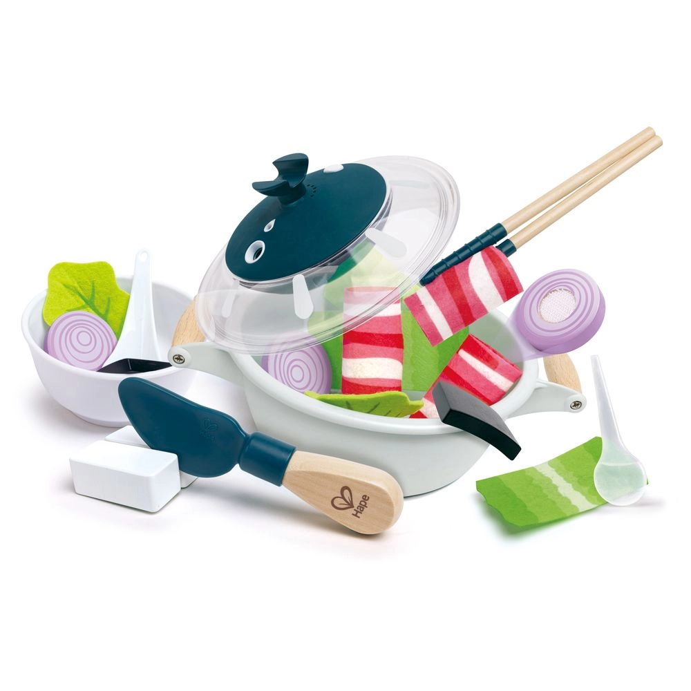 Little Chef Cooking And Steam Playset - Wooden (E3187)