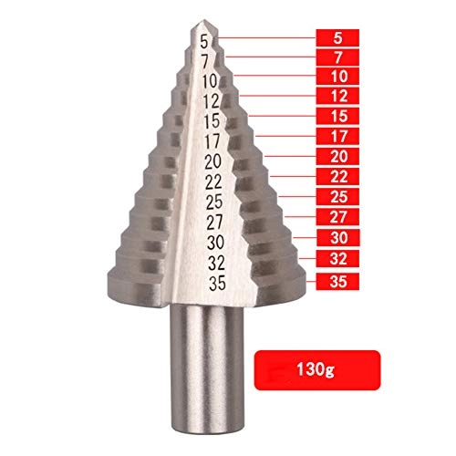 5-35mm Step Cone Drill Bit - 1 Aluminum Alloy Steel